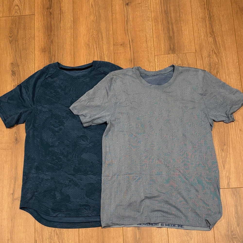 2 Lululemon men’s athletic shirts